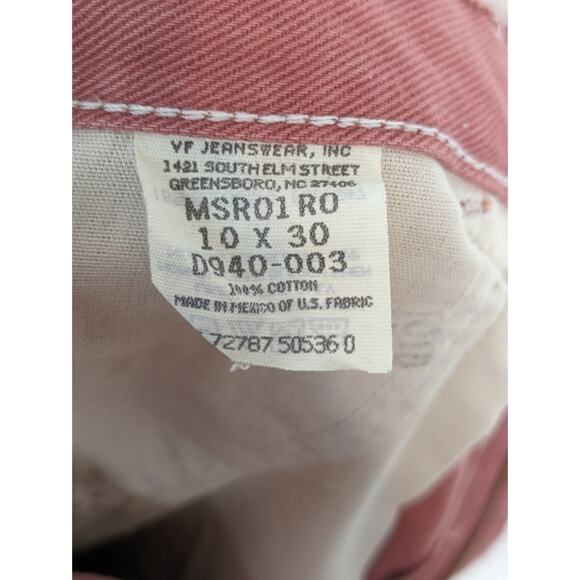 Vintage Wrangler Mom Jeans High Waisted Straight Leg Western Boho Pink Size 10 - Picture 8 of 11